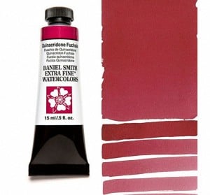 132 Quinacridone Fuchsia, akwarela Daniel Smith