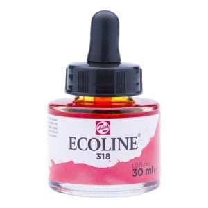 318 Carmine, akwarela Ecoline Talens