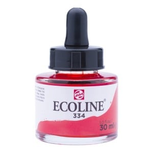 334 Scarlet, akwarela Ecoline Talens