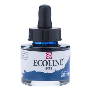 533 Indygo, akwarela Ecoline Talens