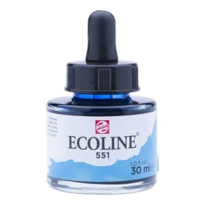 551 Sky Blue Light, akwarela Ecoline Talens