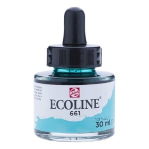 661 Turquoise Green, akwarela Ecoline Talens