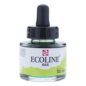 665 Spring Green, akwarela Ecoline Talens