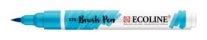 ECOLINE BRUSH PEN 578 SKY BLUE (cyan)-marke akwarelowy