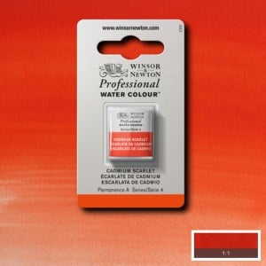 106 Cadmium Scarlet, akwarela Professional W&N