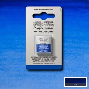 667 Ultramarine (Green Shade), akwarela Professional W&N