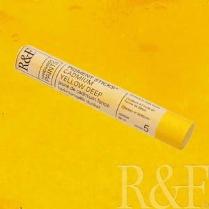 2153 Cadmium Yellow Deep, sztyft olejny Pigment Stick R&F