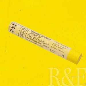 2152 Cadmium Yellow Med, sztyft olejny Pigment Stick R&F