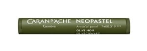 Caran d'Ache Neopastel 019 Olive Black - pastel olejna