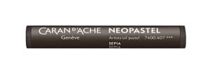 Caran d'Ache Neopastel 407 Sepia - pastel olejna