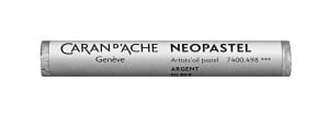 Caran d'Ache Neopastel 498 Silver - pastel olejna