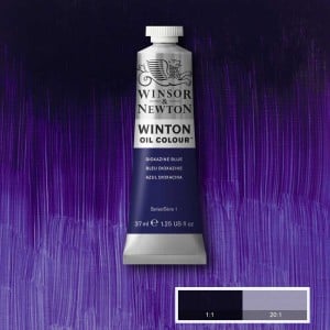 406 Dioxazine Blue, farba olejna Winton W&N
