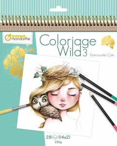 Coloriage Wild 3 by Emanuelle Colin 20x20 14 wzorów x2 - kolorowanki zaawansowane 28 ark