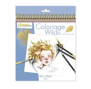 Coloriage Wild 6 by Emanuelle Colin 20x20 14 wzorów x2 - kolorowanki zaawansowane 28 ark