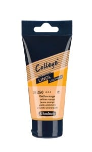 250 YELLOW ORANGE, LINOL College Schmincke