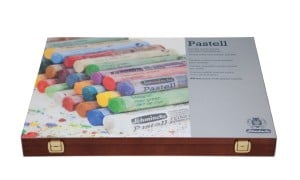 Schmincke Finest Extra Soft Pastel 60 kolorów Wooden Case- komplet artystycznych pasteli suchych w drewnianej kasecie