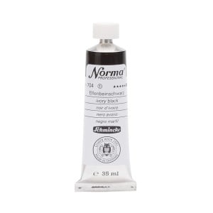 Schmincke Norma Professional Oils Ivory Black - farba olejna