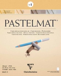 Clairefontaine PASTELMAT nr.1 360g 12 ark - blok do pasteli