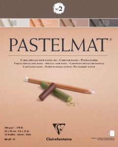 Clairefontaine PASTELMAT nr.2 360g 12 ark - blok do pasteli