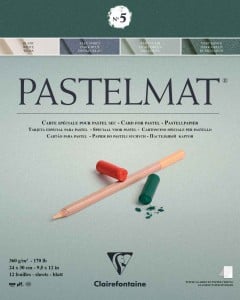 Clairefontaine PASTELMAT nr.5 360g 12 ark - blok do pasteli