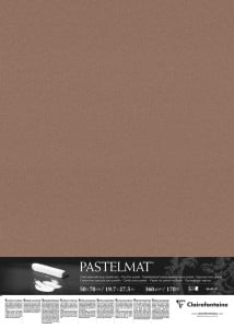 Clairefontaine Pastelmat 50x70cm Brown 360g - papier do pasteli