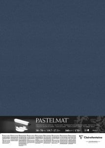 Clairefontaine Pastelmat 50x70cm Dark blue 360g - papier do pasteli
