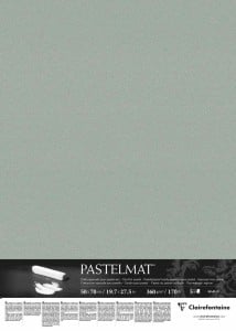 Clairefontaine Pastelmat 50x70cm Light green 360g - papier do pasteli