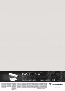 Clairefontaine Pastelmat 50x70cm Light grey 360g - papier do pasteli