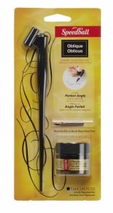 SB Oblique Pen&Ink Set - pióro do kaligrafii z obsadką skośną