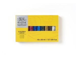 W&N Galeria Acrylic 10x20ml - Komplet farb akrylowych