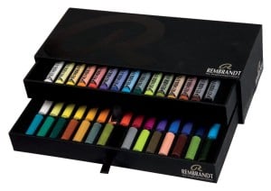 Rembrandt Soft Pastels Luxury Set 45 kolorów (15 Full+30x1/2) - komplet pasteli suchych