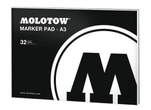 Molotow Marker Pad White 120g 32 ark - blok do markerów