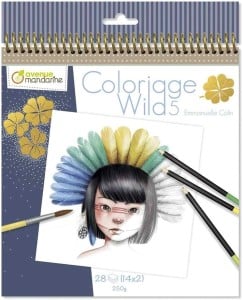 Coloriage Wild 5 by Emanuelle Colin 20x20 14 wzorów x2 - kolorowanki zaawansowane 28 ark