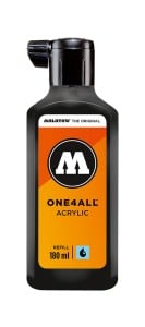 Molotow ONE4ALL Refill 180 Signal Black 180ml - tusz akrylowy uzupełniający