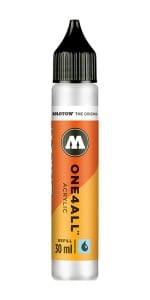 Molotow ONE4ALL Refill 160 Signal White 30ml - tusz akrylowy uzupełniający