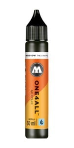 Molotow ONE4ALL Refill 180 Signal Black 30ml - tusz akrylowy uzupełniający