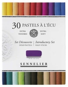 Sennelier Extra Soft Pastels "Assorted" 30 kolorów x 1/2 - komplet pasteli suchych