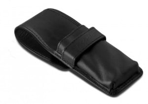 Escoda Black Leather Pocket Case 3 - piórnik skórzany "kieszonka" na 3 pędzle typu Travel