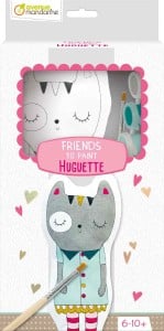 Friends to paint "kotka Huguette" - maskotka do samodzielnego pomalowania