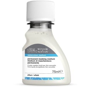 W&N Permanent Masking Fluid - medium akwarelowe Płyn maskujący nieusuwalny / permanentny