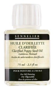 Sennelier Clarified Poppy Seed Oil - olej makowy oczyszczony