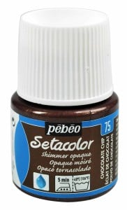 Pebeo Setacolor Shimmer 45ml CHOCOLATE CHIP - farba do tkanin z połyskiem