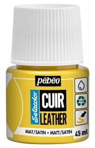 Pebeo Setacolor Leather 45ml 02 VIVID YELLOW - farba do skóry