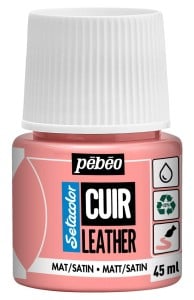 Pebeo Setacolor Leather 45ml 07 SAKURA PINK- farba do skóry