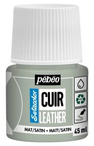 Pebeo Setacolor Leather 45ml 14 SAGE GREEN - farba do skóry