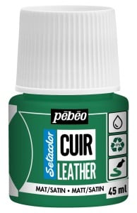 Pebeo Setacolor Leather 45ml 16 CACTUS GREEN - farba do skóry