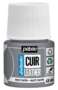 Pebeo Setacolor Leather 45ml 22 CONCENTRATE GREY - farba do skóry