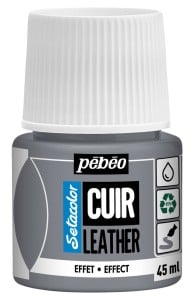 Pebeo Setacolor Leather 45ml 31 METAL SILVER - farba do skóry