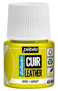 Pebeo Setacolor Leather 45ml 47 FLUORESCENT YELLOW - farba do skóry