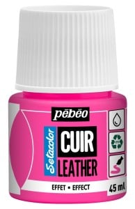 Pebeo Setacolor Leather 45ml 48 FLUORESCENT PINK - farba do skóry